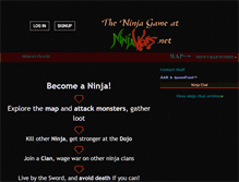 Tablet Screenshot of ninjawars.net